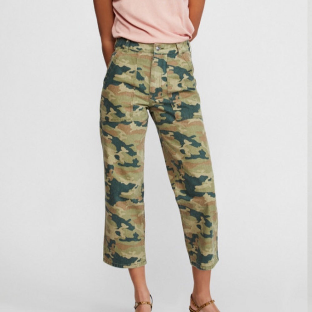Free People camo jeans